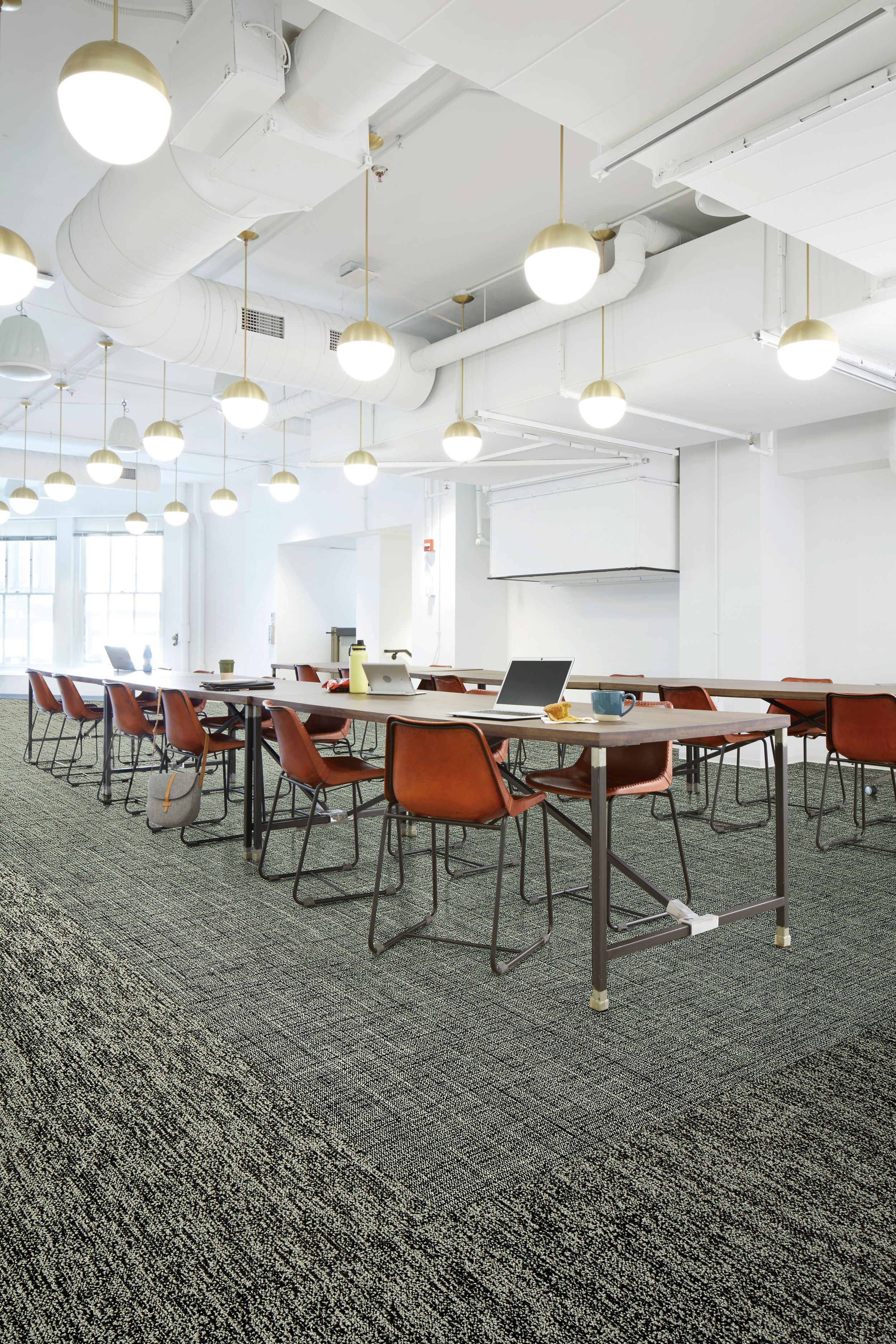 Interface Diminuendo and Obligato plank carpet tile in large meeting area image number 2